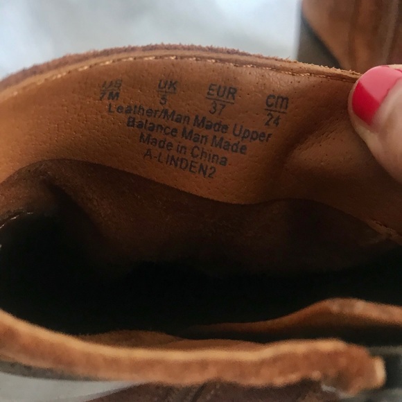 COPY - Sarto by Franco Sarto Suede Chestnut Booties - Picture 5 of 6